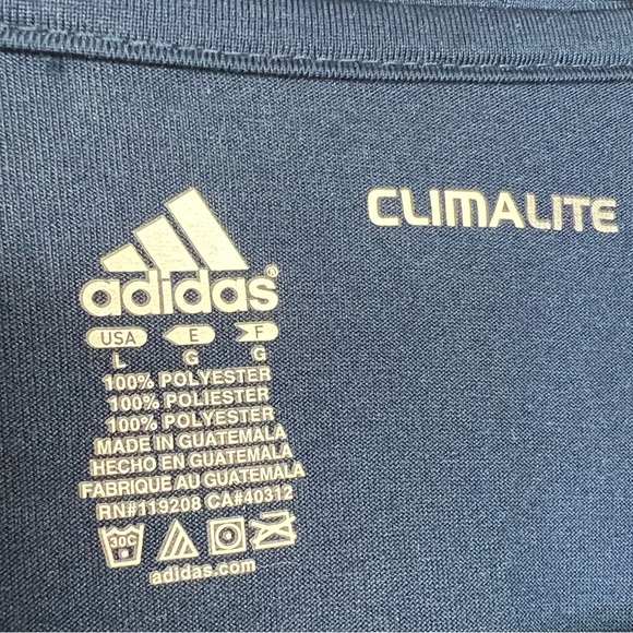 Adidas University of Michigan Athletic Shirt Men's Large Blue U of M Wolverines - Picture 3 of 6